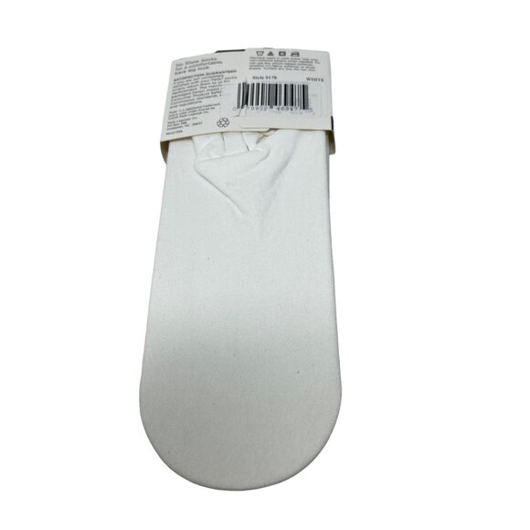 Peds Ladies Ballerina Cut Liner Socks Size 5-10 White 3-Pair Ultra Sheer Non-Sli - Picture 2 of 5